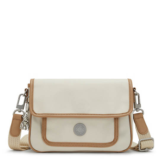 Kipling Inaki Crossbody Bag Handbag Straw Tan Block | CA 1276CT